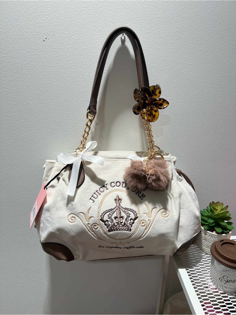 NWT Juicy Couture crystal juicy magnifique satchel handbag